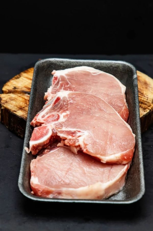 Chuletas de cerdo bandeja de 3
