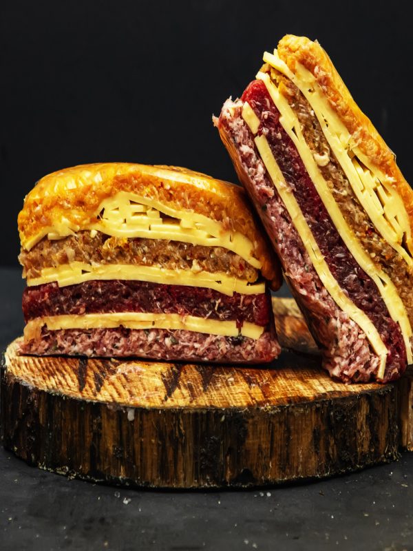 hamburguesa de cuatro sabores