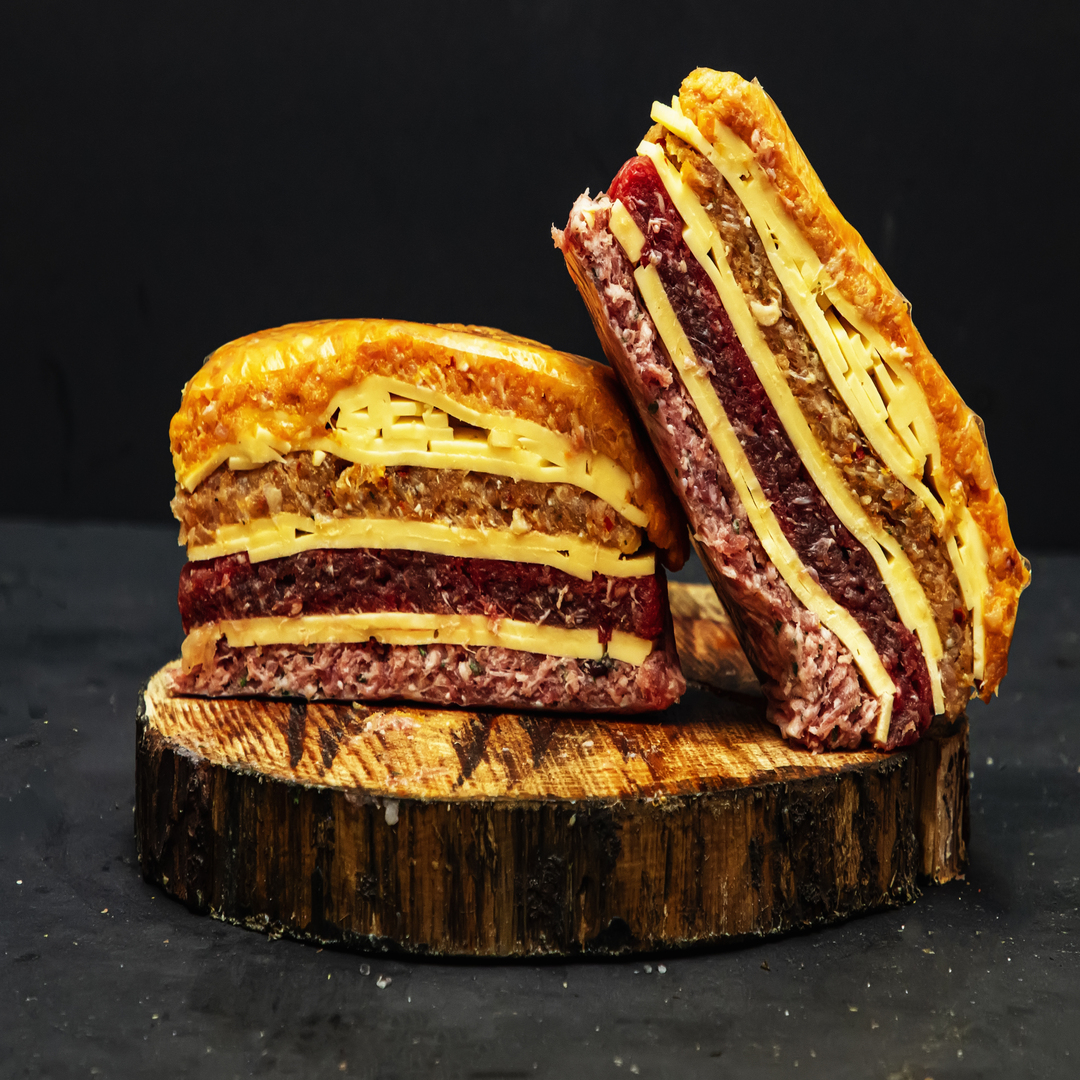 hamburguesa de cuatro sabores hamburguesa de cuatro sabores